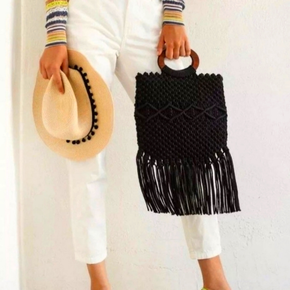 Danielle Nicole macrame handbag